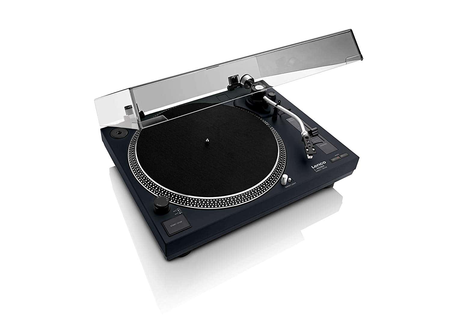 Lenco L-400 Black USB Vinyl Turntable