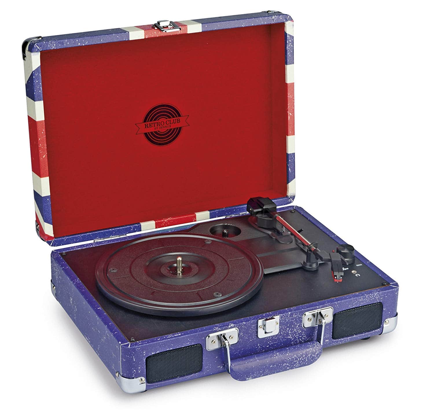 Zennox Retro Briefcase Vinyl Record Player